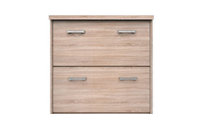 Pantofar TOP MIX, 2 usi tip clapeta, stejar sonoma, 80x27x85 cm