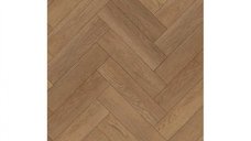Pardoseala SPC Heringbone Val Oak 206 4+1 mm, 1,8 mp   cutie, maro