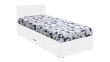 Pat ALMA cu sertar, 90x200 cm, alb