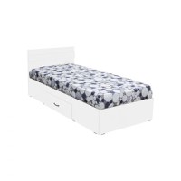 Pat ALMA cu sertar, 90x200 cm, alb - 1