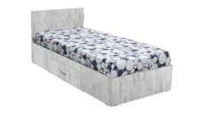 Pat ALMA cu sertar, 90x200, pin antichizat