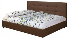 Pat tapitat ECONO L200, 140x200 cm, maro deschis