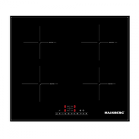 Plita incorporabila cu inductie Hausberg HB-1535, 4 zone de gatit, PowerBoost, 60 cm, negru - 1
