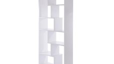 Raft de Carti SERRA, Alb, 90x29.5x183.6 cm