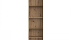 Raft NIKO cu 4 Rafturi din Stejar Artisan, Dimensiuni 50x29x181 cm
