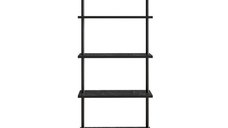 Raft PAULA Negru - 60x22x174 cm pentru Organizare Eleganta