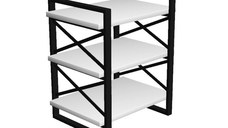 Raft SINGAPORE, alb, 40x34x50 cm