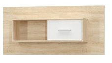 Raft suspendat TIPS, 1 usa, stejar sonoma + alb, 120x23x55 cm