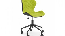 Scaun birou copii MATRIX, verde + negru, 48x53x78 cm