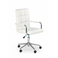 Scaun birou GONZO, alb, 53x60x105 cm - 1