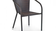 Scaun de gradina MIDAS, maro inchis, 57x57x78 cm