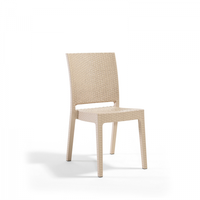 Scaun de gradina NICE, model ratan, cappuccino, 59x44x88 cm - 1