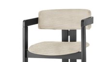 Scaun elegant CO, gri deschis si negru, dimensiuni 58x49x76 cm