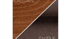 Scaun living BOSS XIV, castan, 43x40x94 cm