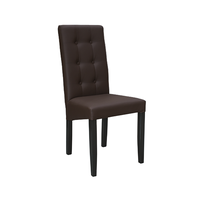 Scaun living TEO LUX, lemn wenge, maro inchis, 46x46x97 cm - 1