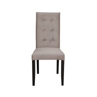 Scaun living TEO LUX, picioare lemn wenge, stofa cappuccino, 46x60x98 cm - 1