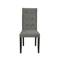 Scaun living TEO LUX, picioare lemn wenge, stofa gri deschis, 46x60x98 cm - 1