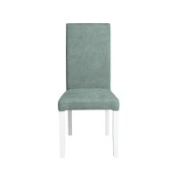 Scaun living TEO, picioare lemn alb, stofa mint, 46x60x98 cm - 1