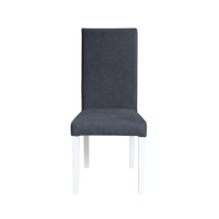 Scaun living TEO, picioare lemn alb, stofa z albastru, 46x60x98 cm - 1
