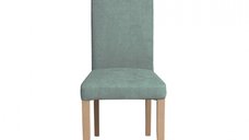 Scaun living TEO, picioare lemn natur, stofa mint, 46x60x98 cm