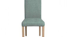 Scaun living TEO, picioare lemn natur, stofa mint, 46x60x98 cm