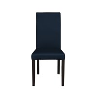 Scaun living TEO, picioare lemn wenge, piele ecologica albastru, 46x60x98 cm - 1