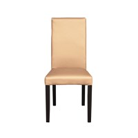 Scaun living TEO, picioare lemn wenge, piele ecologica bej, 46x60x98 cm - 1