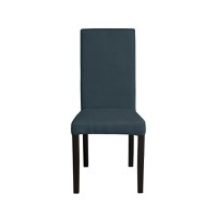 Scaun living TEO, picioare lemn wenge, stofa albastru, 46x60x98 cm - 1