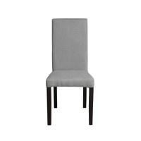 Scaun living TEO, picioare lemn wenge, stofa gri deschis, 46x60x98 cm - 1