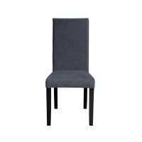 Scaun living TEO, picioare lemn wenge, stofa z albastru, 46x60x98 cm - 1