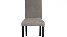 Scaun living TEO, picioare lemn wenge, stofa z cappuccino, 46x60x98 cm