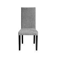 Scaun living TEO, picioare lemn wenge, stofa z gri, 46x60x98 cm - 1