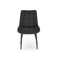 Scaun tapitat GANSO, negru, 45x61x85 cm - 1