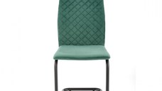 Scaun tapitat K 444, verde, 46x54x97 cm