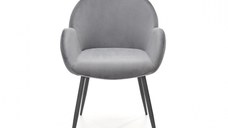 Scaun tapitat K 480, gri, 48x59x79 cm
