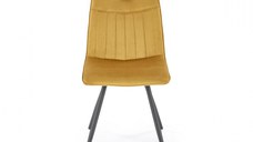 Scaun tapitat K 521, mustar, 47x55x84 cm