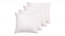 Set 4 perne matlasate Somnart 70x70 cm din microfibra cu fibre de carbon