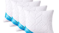 Set 4 Perne Somnomed Antimicrobiene lavabile la 95  C - 70 x 70 cm, vidat