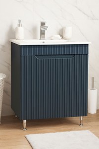 Set Baza front MDF si Lavoar seria 033, 60 cm, antracit - 1