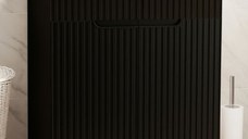 Set Baza front MDF si Lavoar seria 033, 60 cm, negru