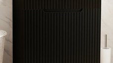 Set Baza front MDF si Lavoar seria 033, 60 cm, negru