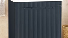 Set Baza front MDF si Lavoar seria 033, 80 cm, antracit