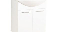 Set Baza front MDF si Lavoar seria 053, 60 cm, alb