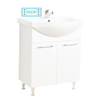 Set Baza front MDF si Lavoar seria 053, 60 cm, alb - 1