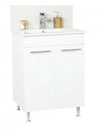 Set Baza front MDF si Lavoar seria 054, 60 cm, alb - 1