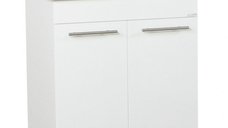 Set Baza front MDF si Lavoar seria 054, 70 cm, alb