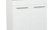 Set Baza front MDF si Lavoar seria 054, 70 cm, alb