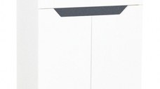Set Baza front MDF si Lavoar seria 056, 50 cm, alb antracit