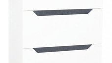 Set Baza front MDF si Lavoar, seria 056, 70 cm, alb antracit