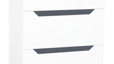 Set Baza front MDF si Lavoar, seria 056, 70 cm, alb antracit